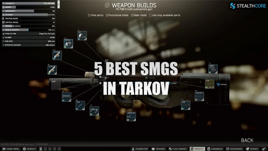 5 best smgs in tarkov