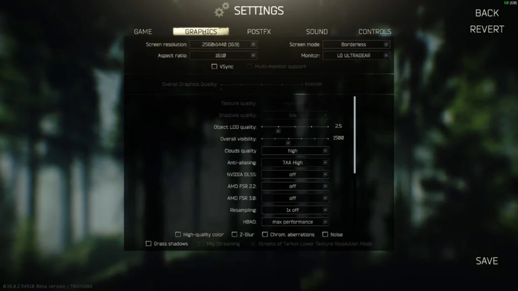 Escape From Tarkov Best Graphics Settings