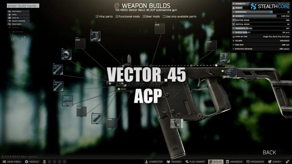 Vector .45 ACP