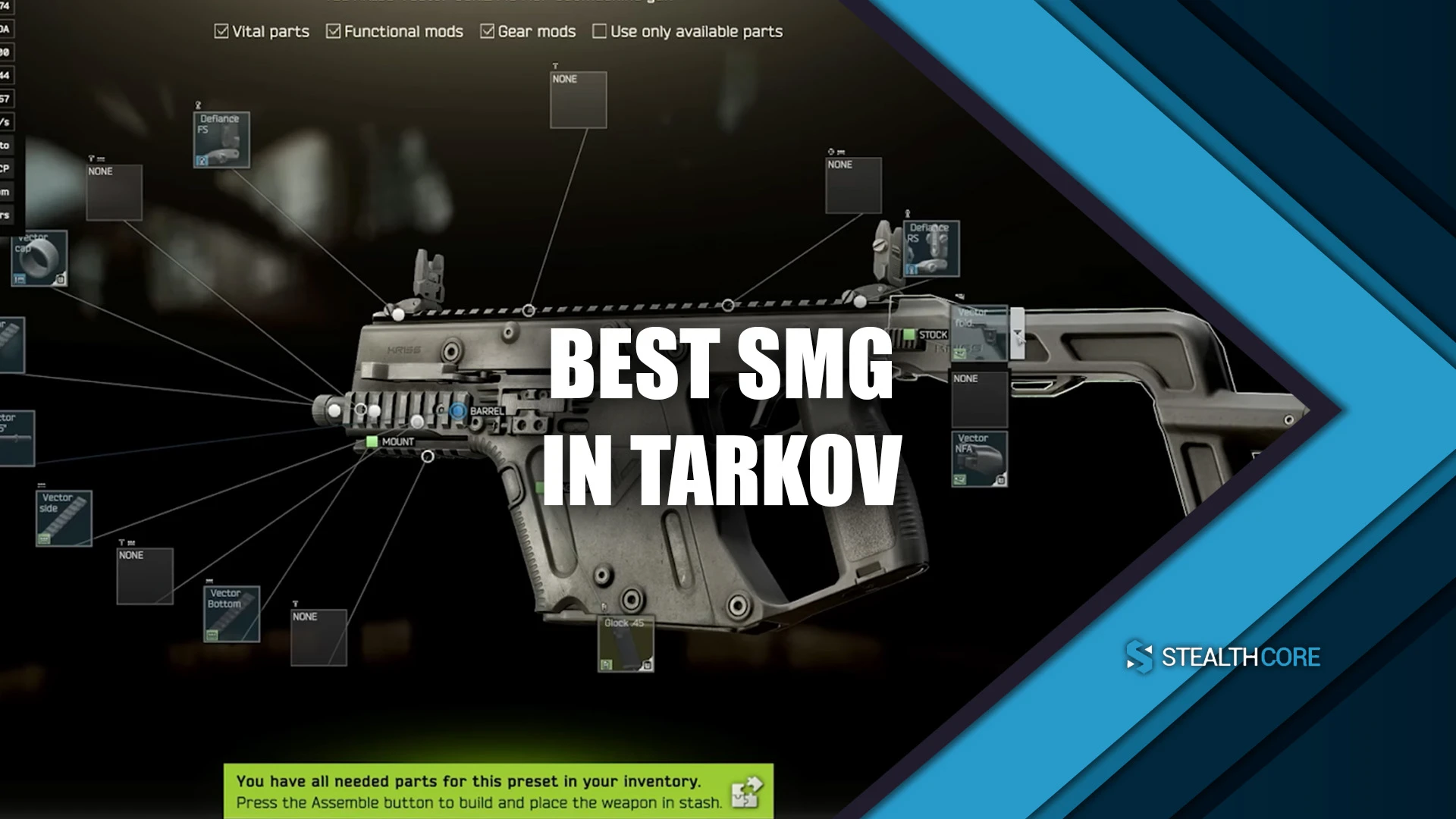 best tarkov smg