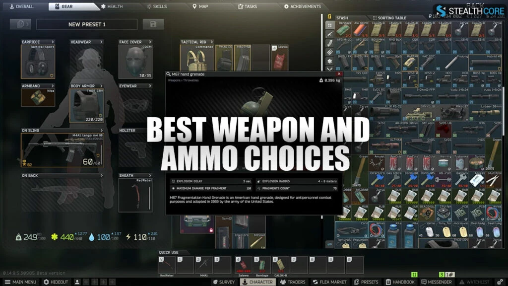 best weapon and ammo choices