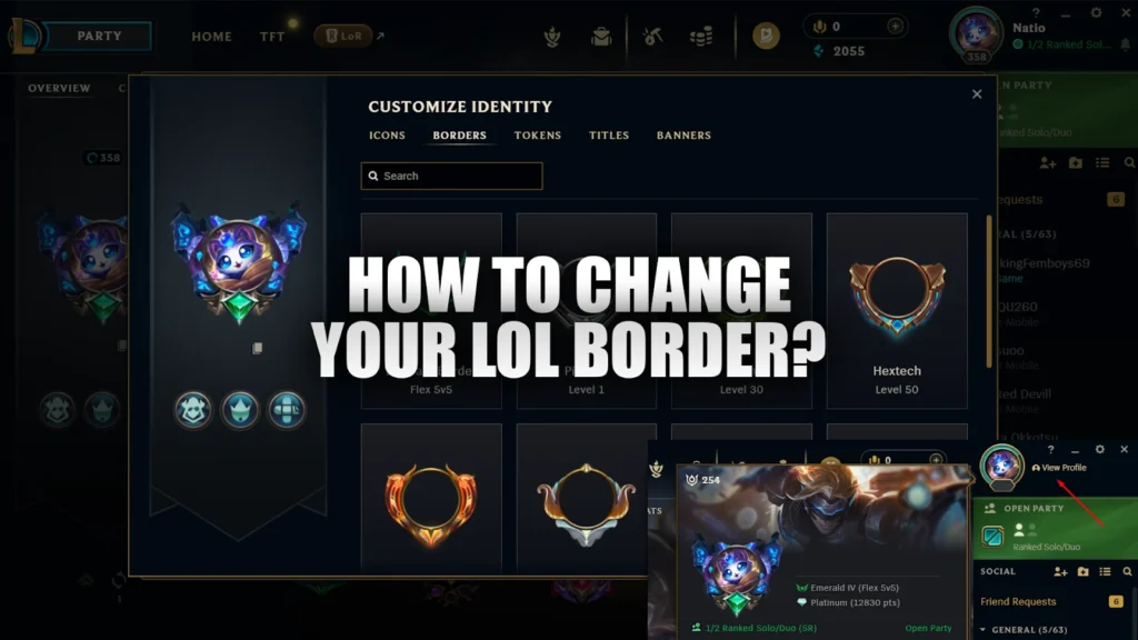 change lvl border