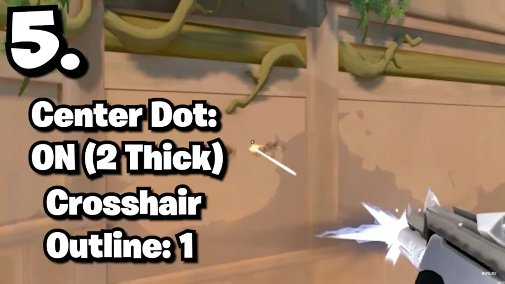 crosshair center dot