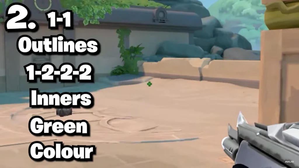 crosshair wide green