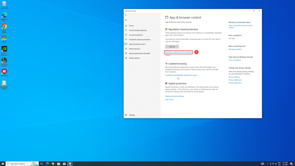 deactivate smartscreen
