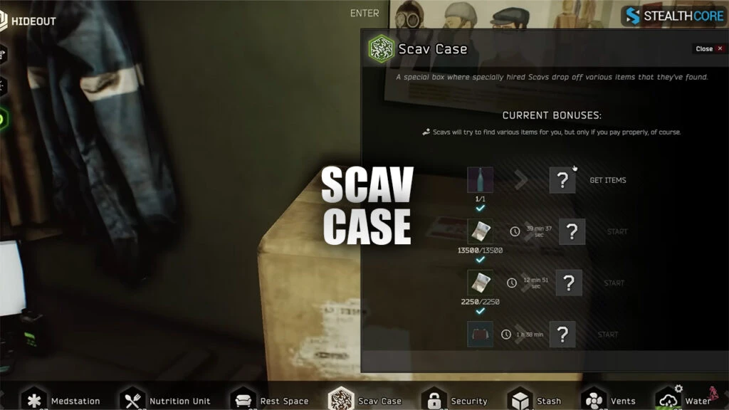hideout scav case