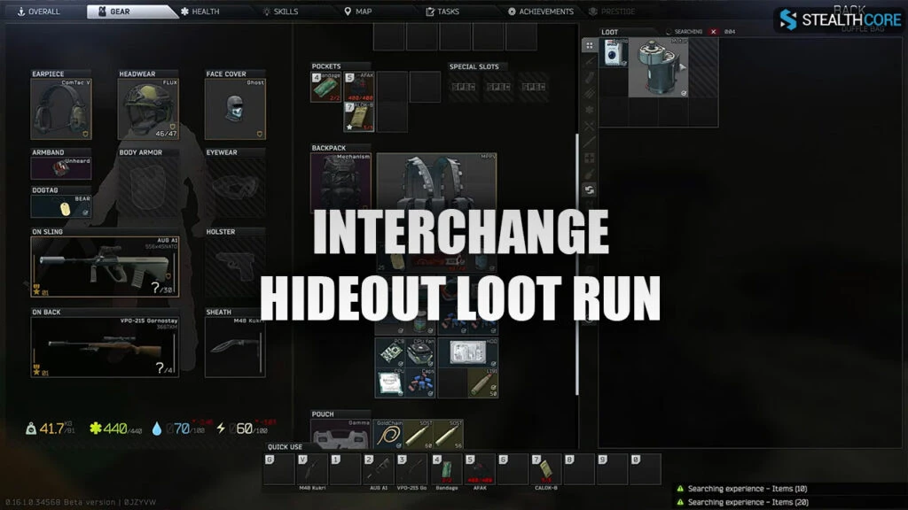 interchange hideout loot run