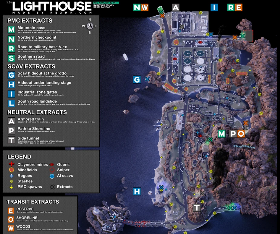 lighthouse map guide 1
