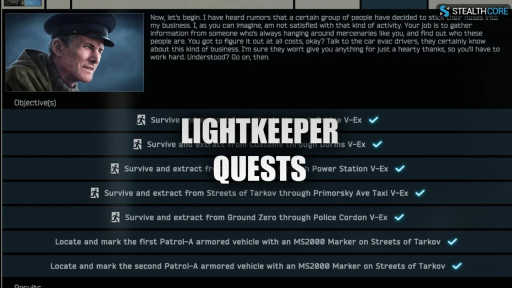 lightkeeper quests