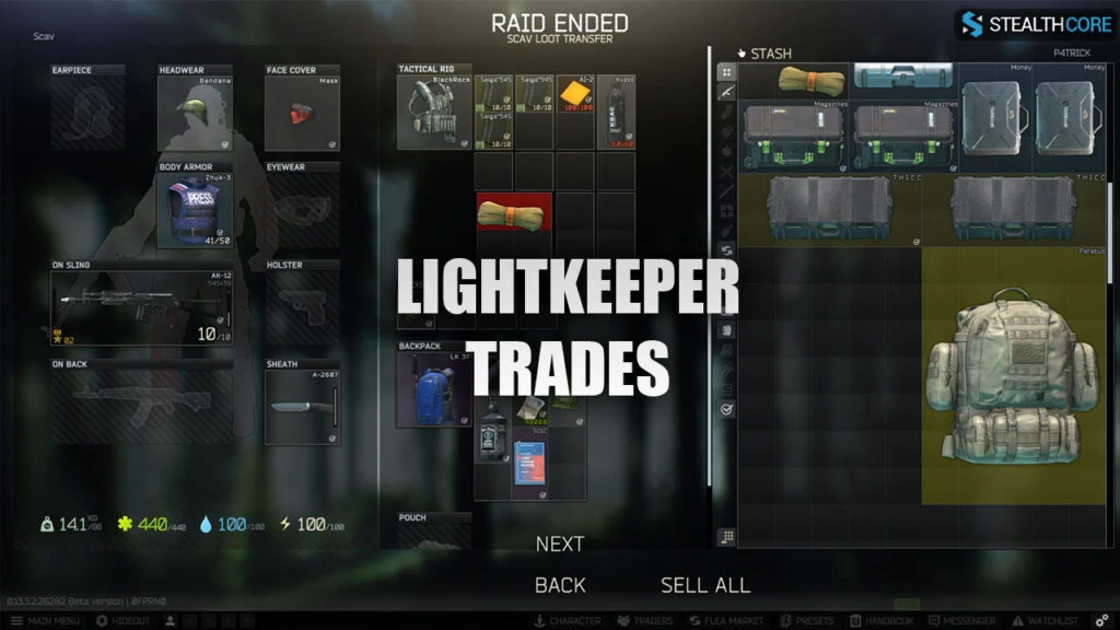 lightkeeper trades