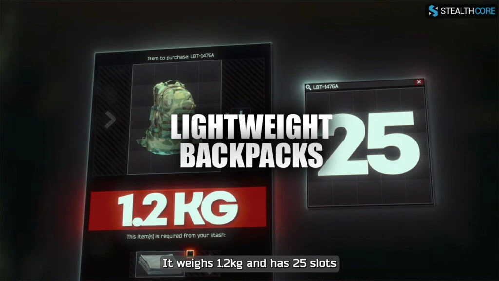 lightweight backpacks in tarkov