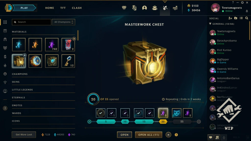 lol masterwork chest