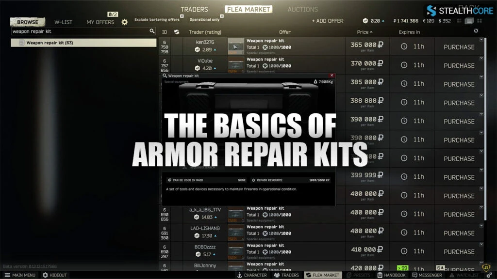 the basics of armor repair kits