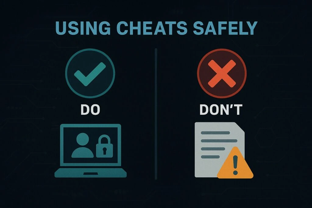 use cheats safely