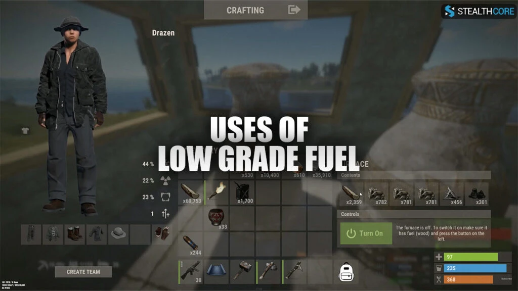 uses of low grade fuel in rust
